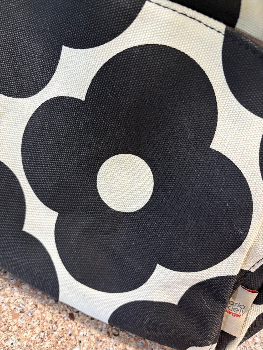 Orla Kiely for Target floral tote, yellow straps & bright patterned interior. - Picture 7 of 14